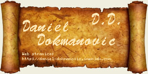 Daniel Dokmanović vizit kartica